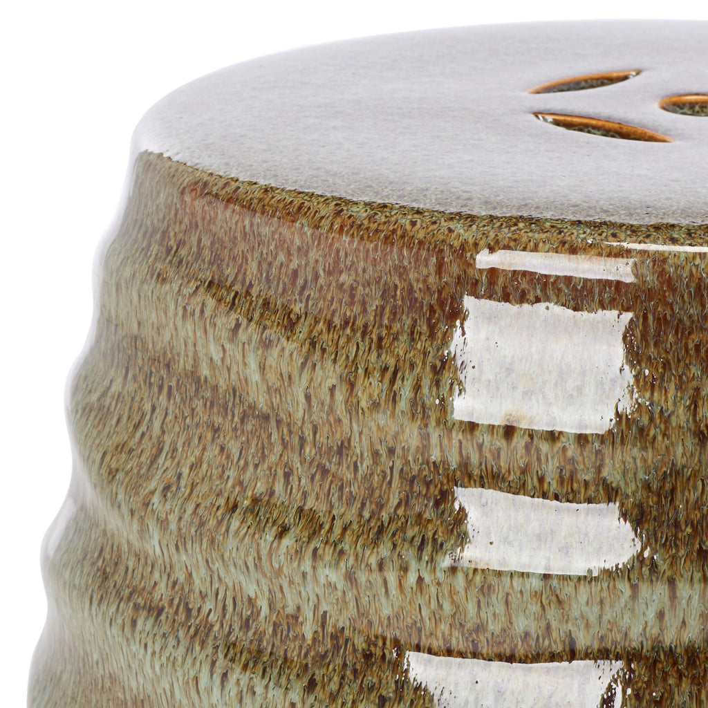 Blue Ceramic Garden Stool J83097