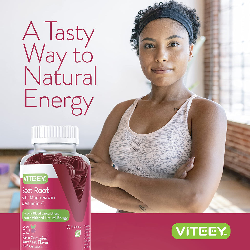 Beet Root Gummies with Magnesium & Vitamin C U9903